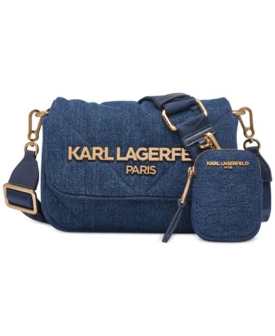 KARL LAGERFELD PARIS Voyage стеганая джинсовая сумка через плечо