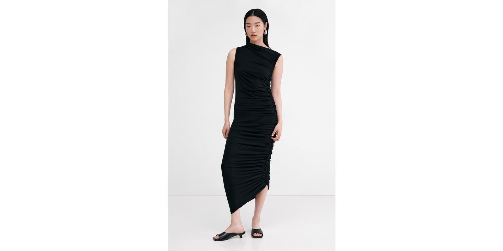 Marcella Women's Joan Asymmetric One-Shoulder Side-Ruched Jersey Cocktail Dress
