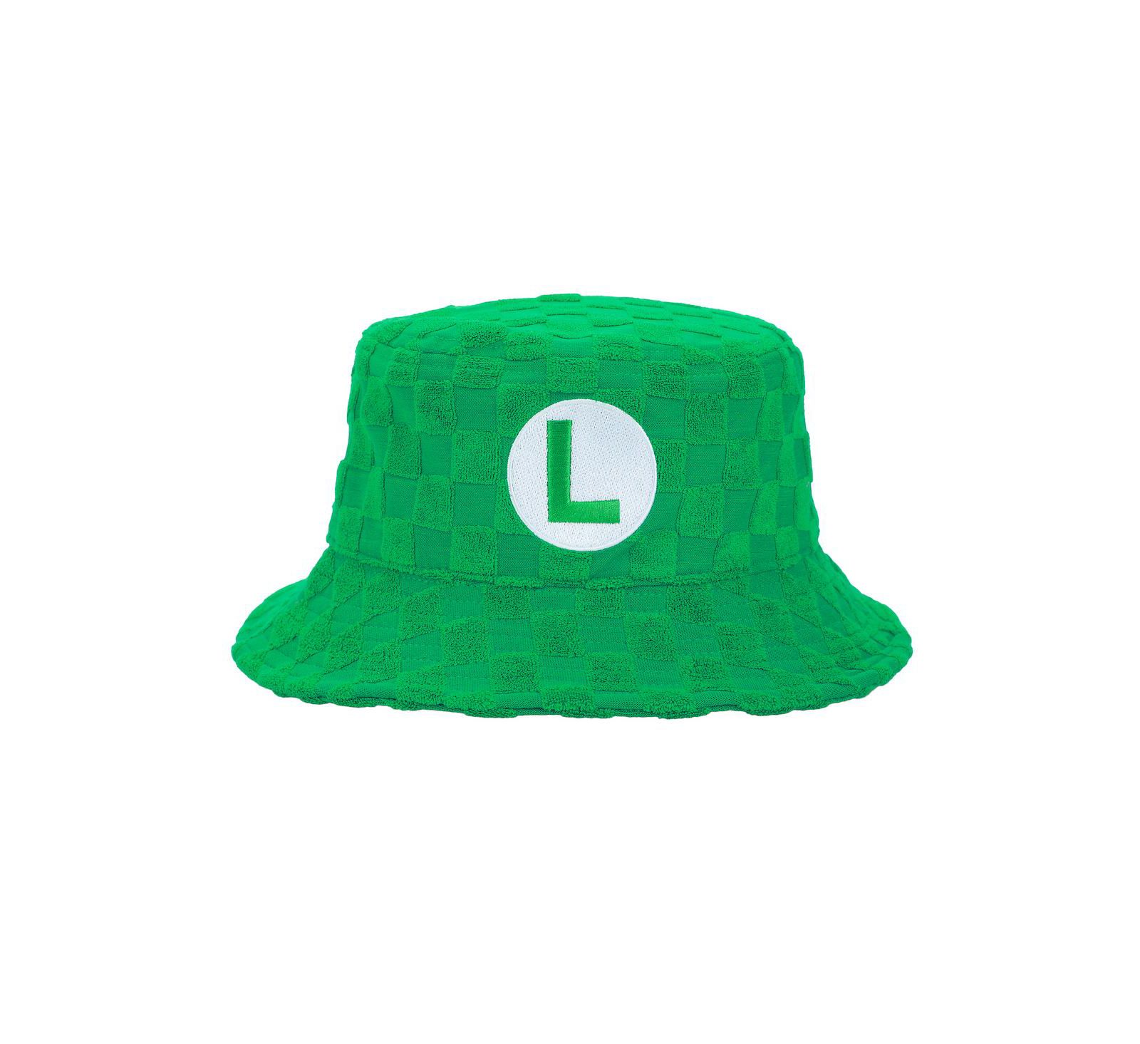 Мужская кепка SUPER MARIO Green Checkered Bucket Hat