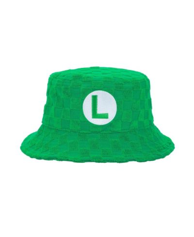 Мужская кепка SUPER MARIO Green Checkered Bucket Hat