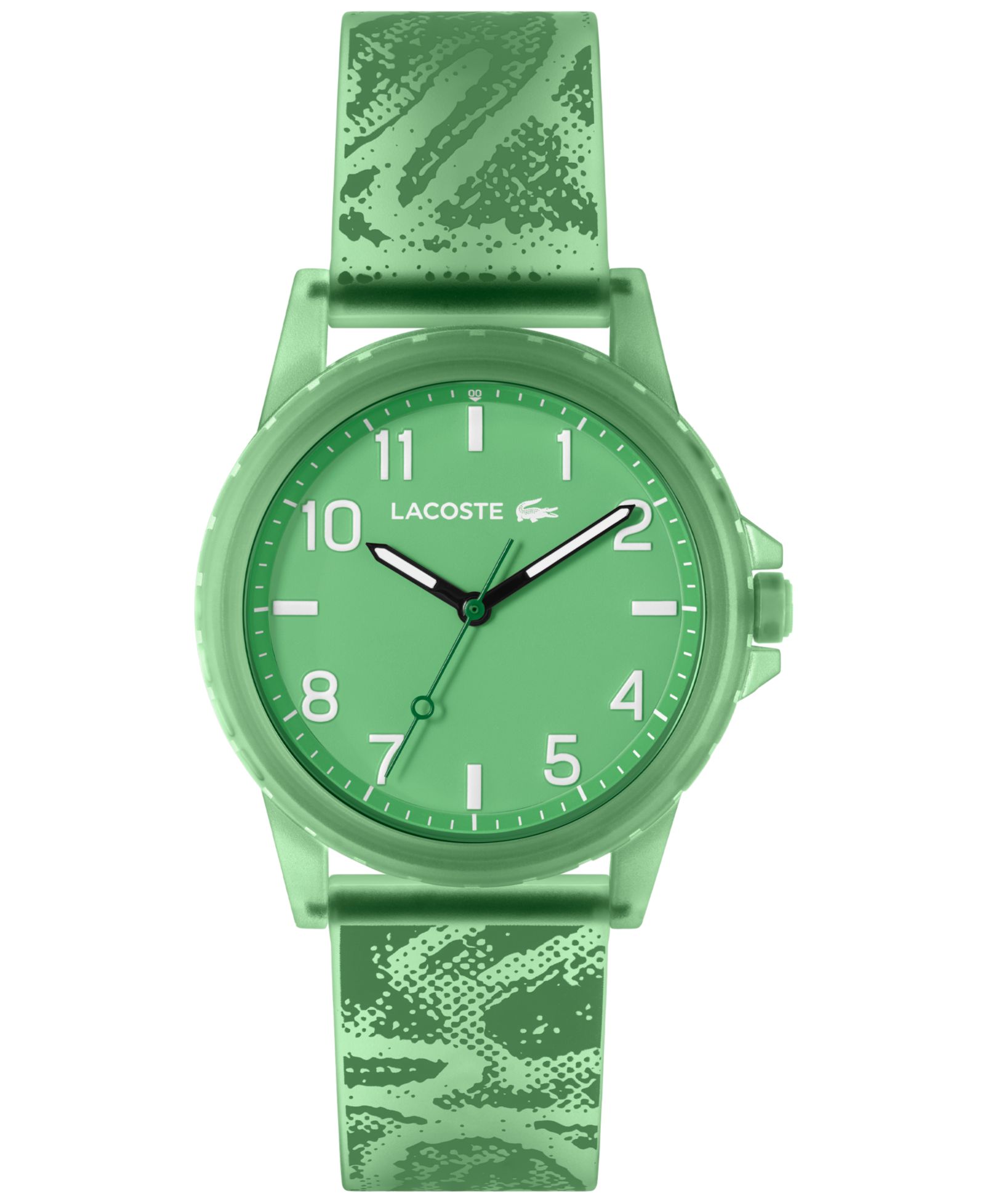 Lacoste Kid's Rider Green Silicone Strap Watch, 36mm