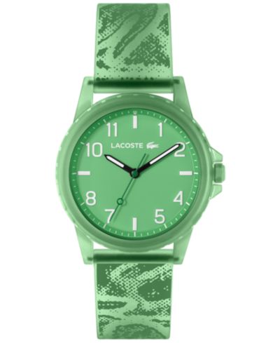 Lacoste Kid's Rider Green Silicone Strap Watch, 36mm