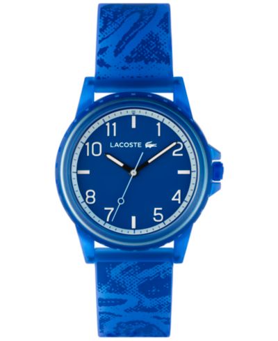 Lacoste Kid's Rider Blue Silicone Strap Watch, 36mm