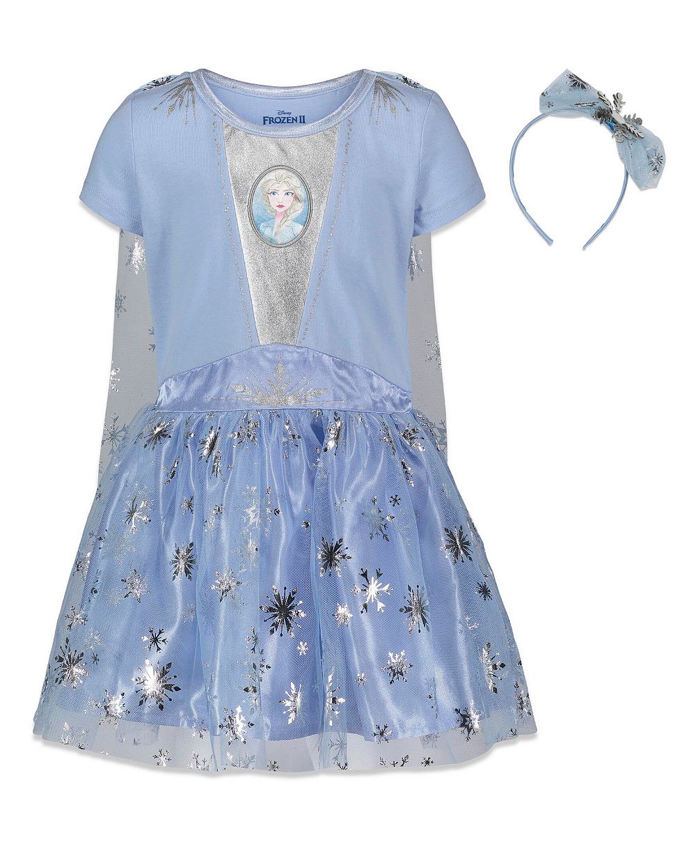 Платье и повязка на голову Disney Frozen Princess Anna Elsa для девочек