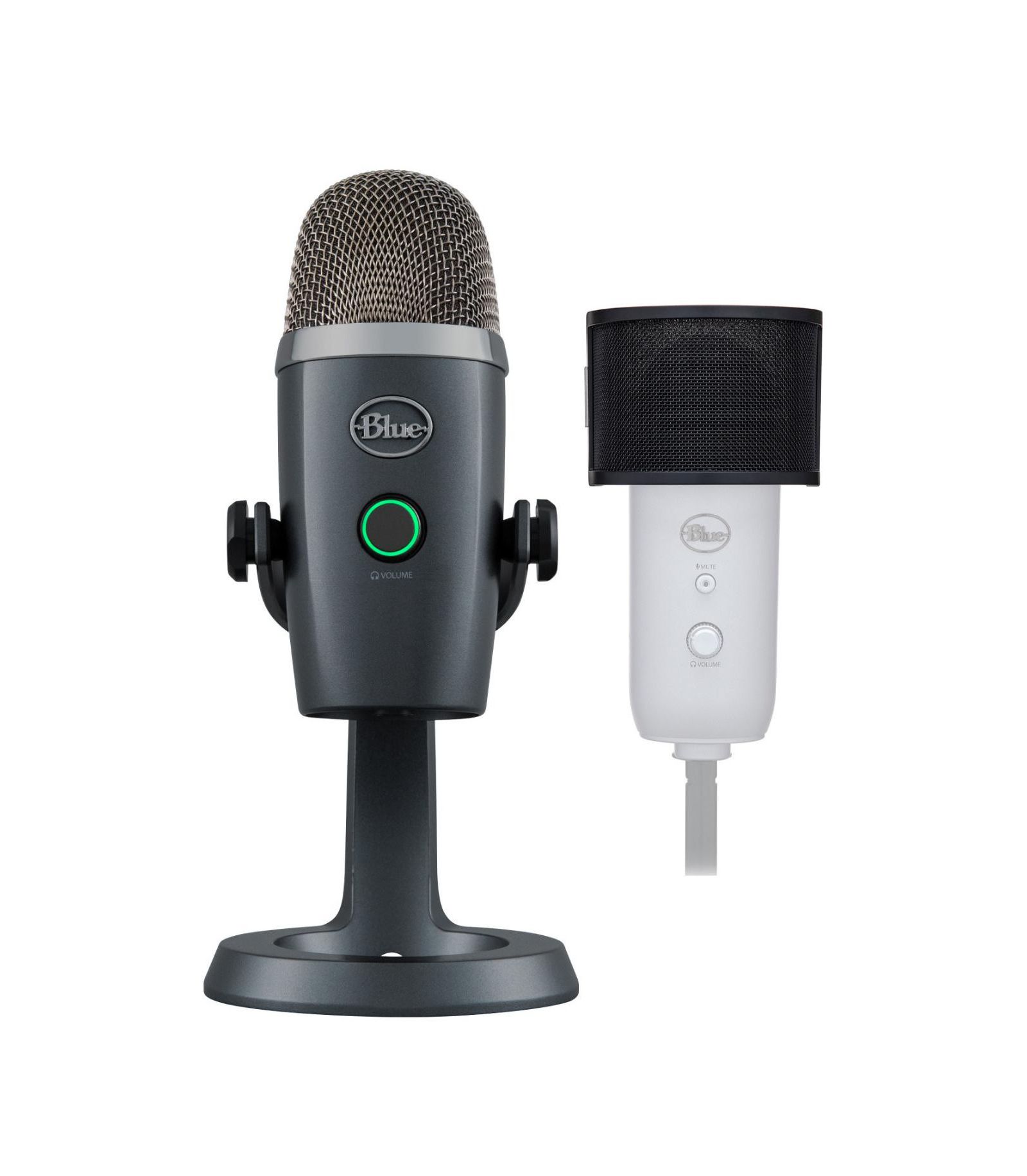 USB микрофон Blue Microphones Yeti Nano Premium (Shadow Grey), комплект для подкастинга