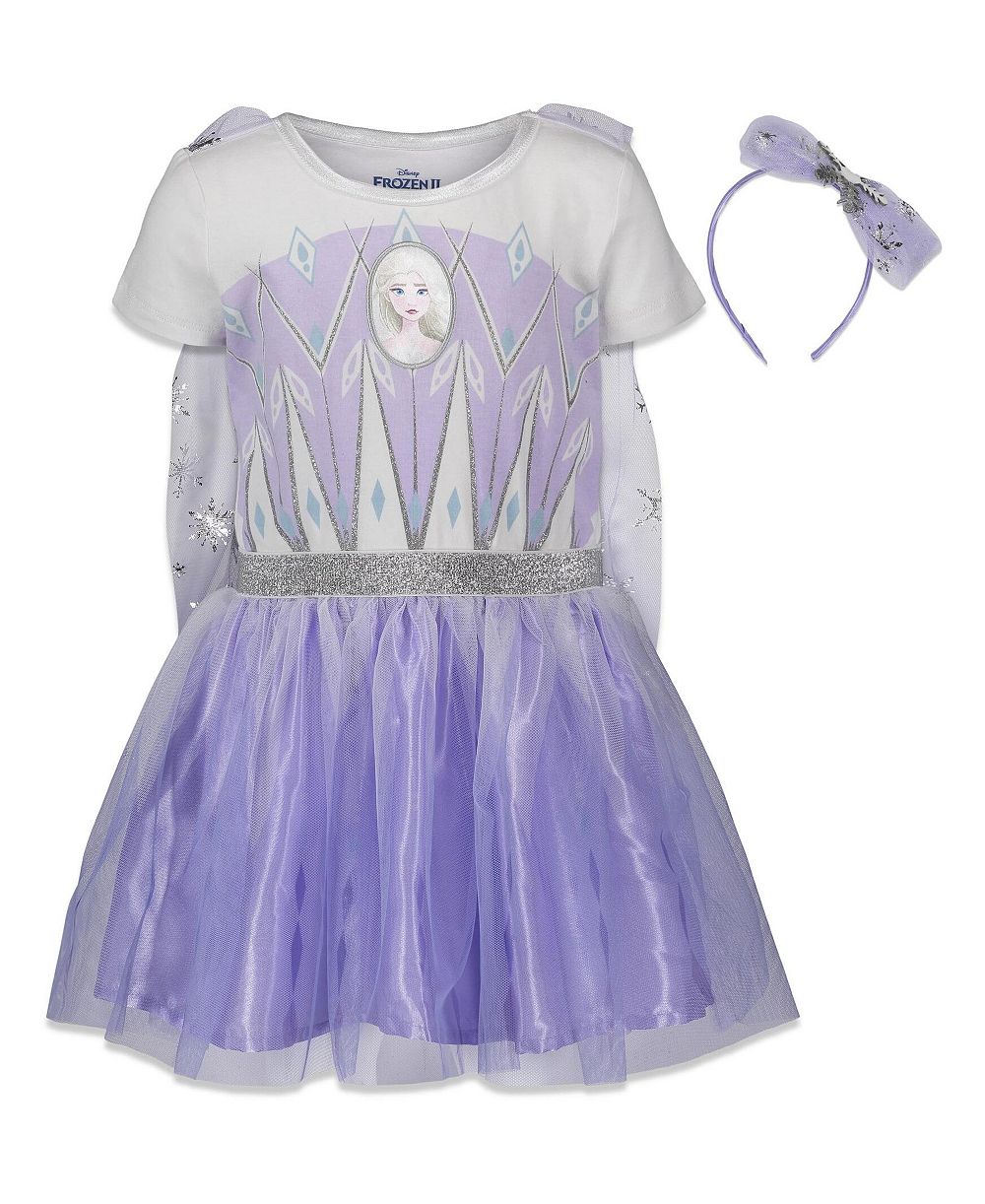 Платье Disney Frozen Princess Anna Elsa для девочек с повязкой на голову