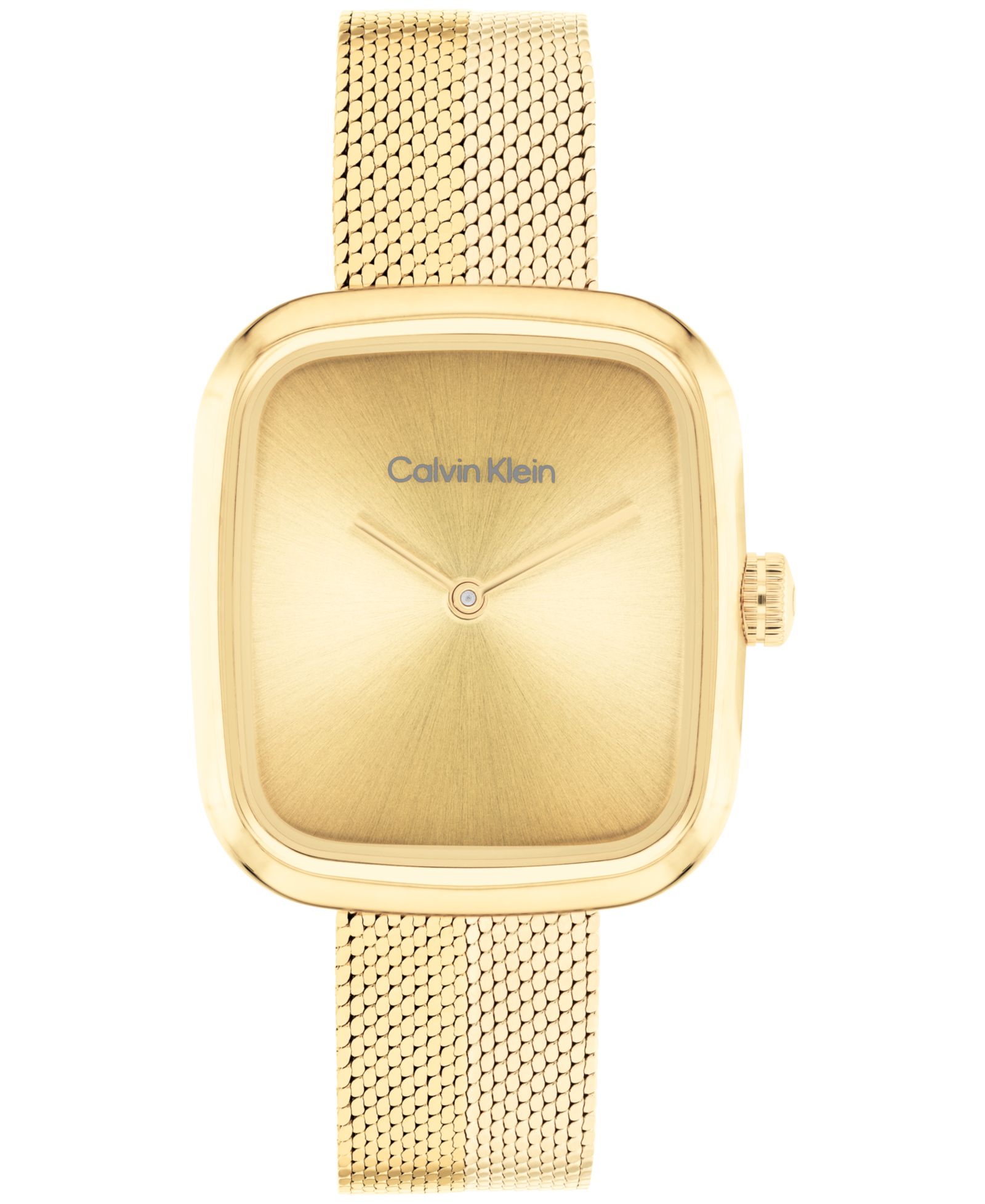 Женские часы Calvin Klein Adore Gold Tone Stainless Steel Mesh 30mm