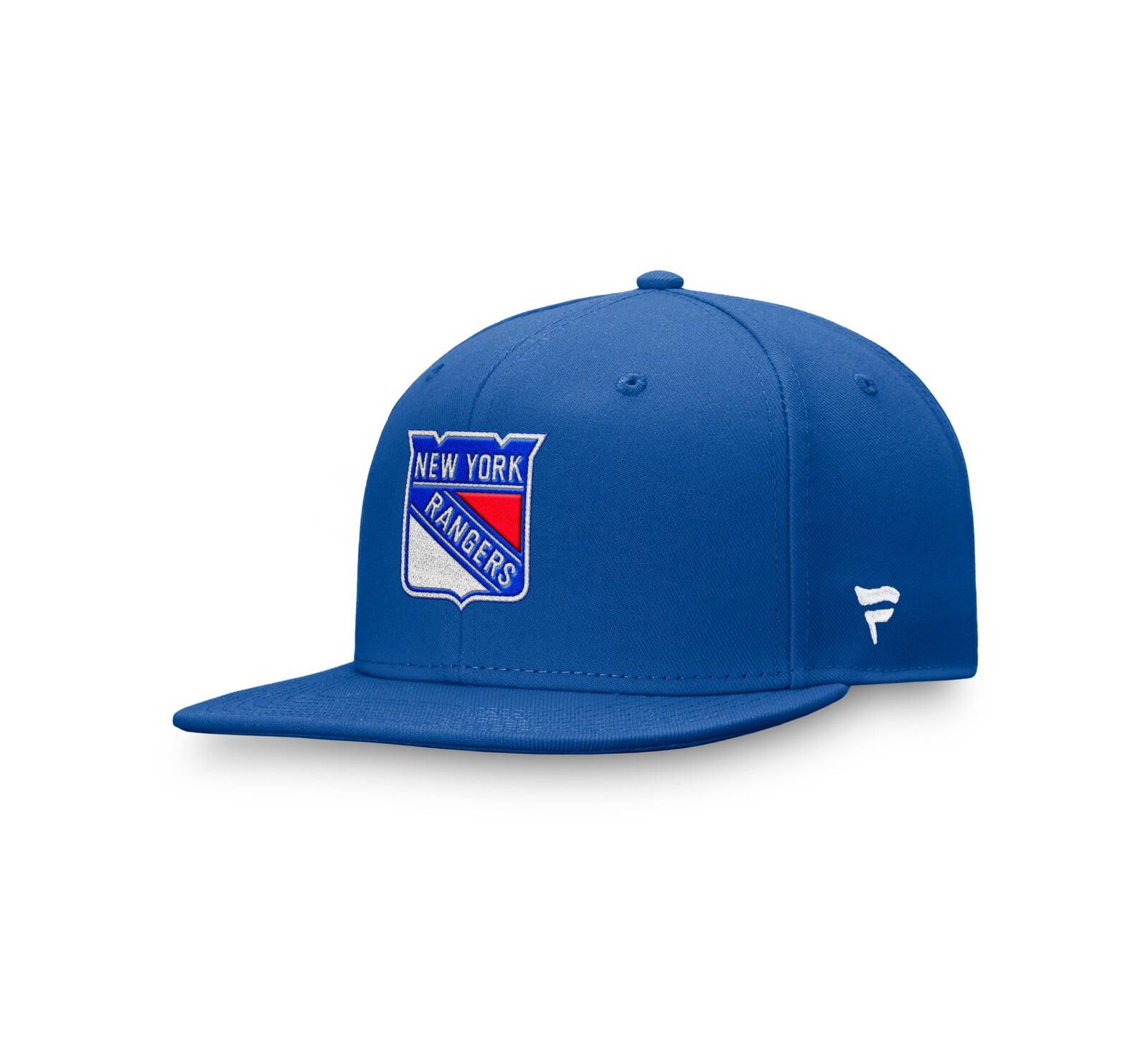 Мужская кепка Fanatics Royal New York Rangers Core Primary Logo Fitted