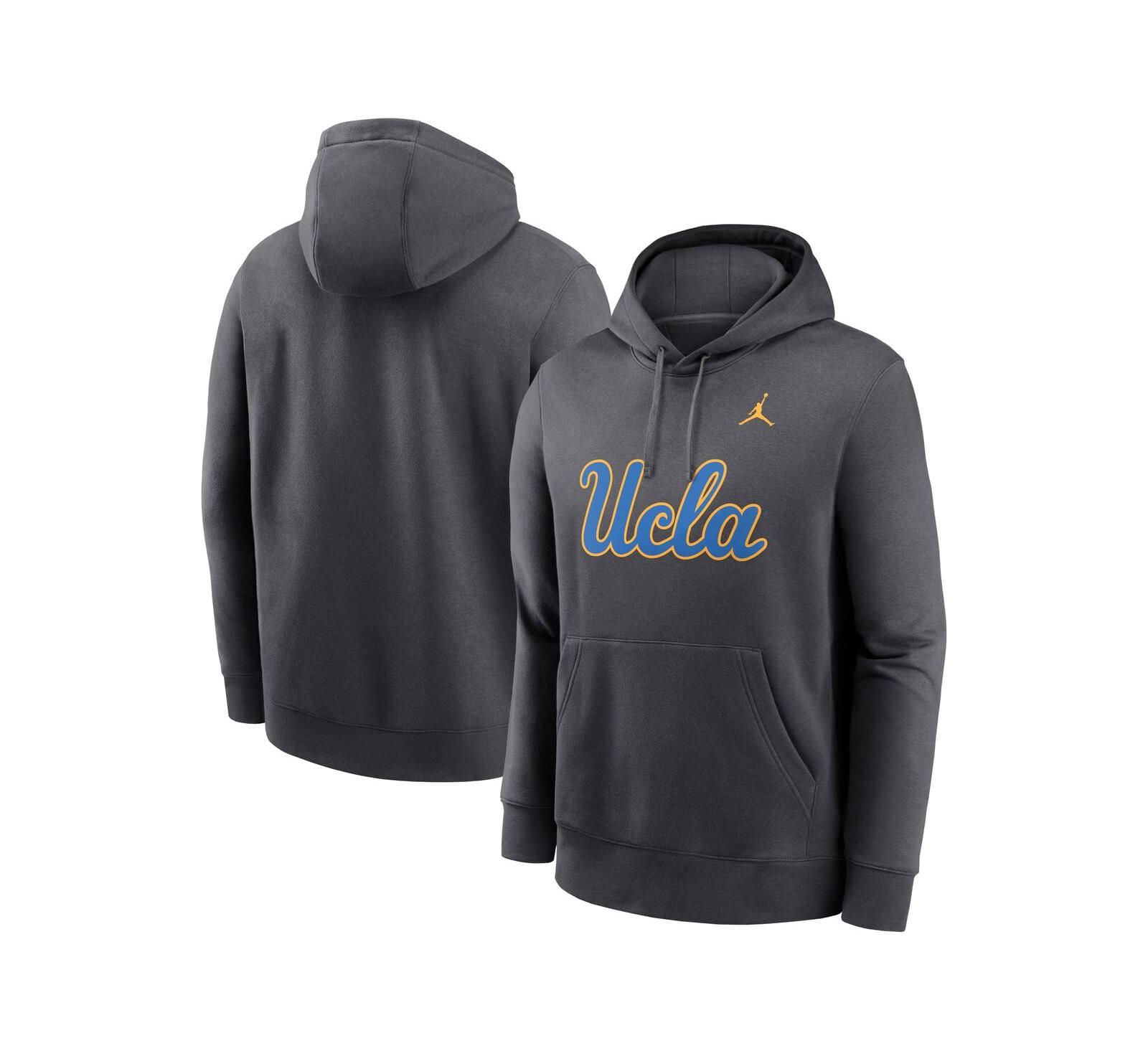 Jordan Мужское худи Jordan UCLA Bruins Primetime Club Fleece Anthracite