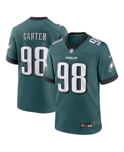 Мужская джерси Nike Jalen Carter Midnight Green Philadelphia Eagles Team Game