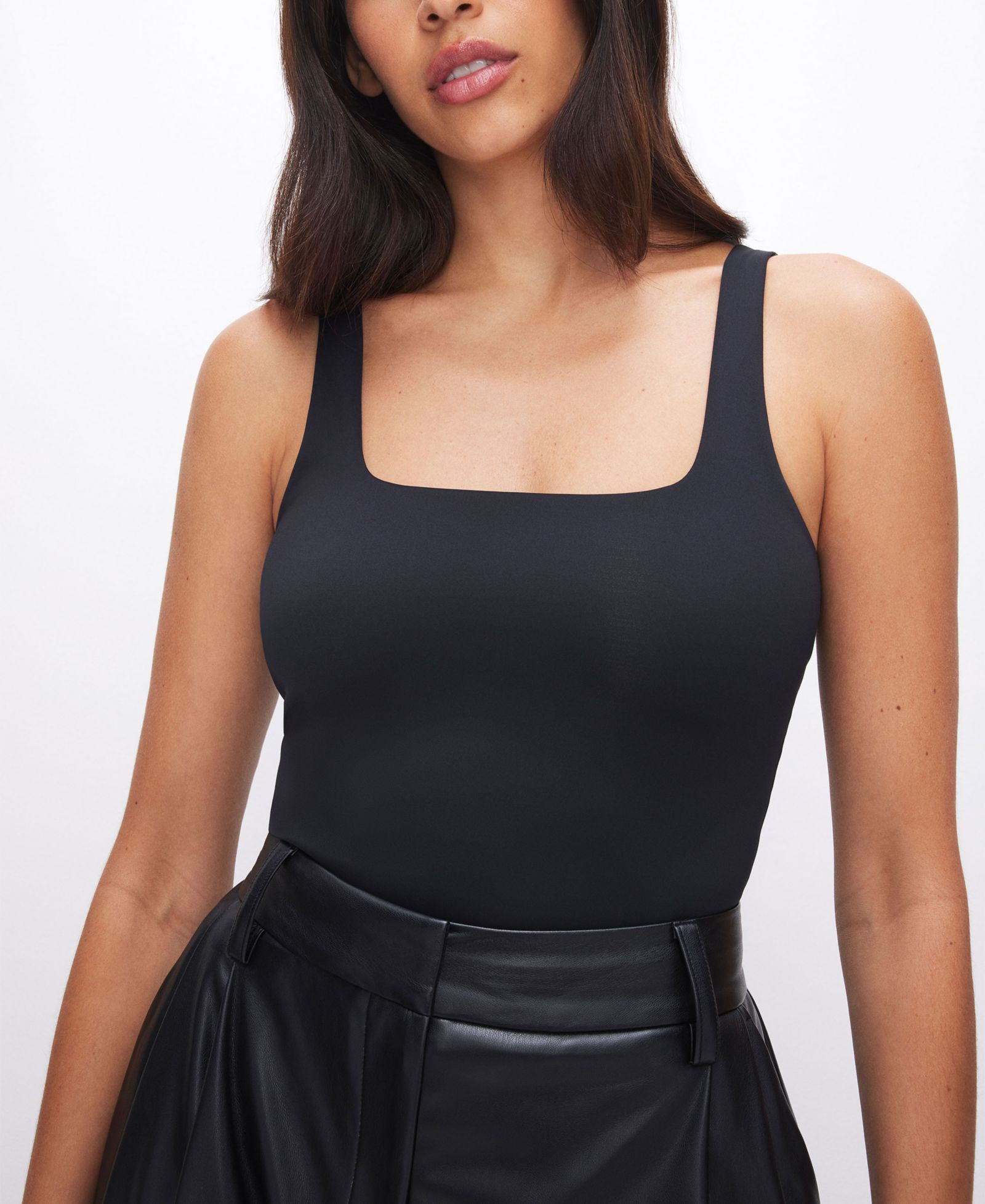 Good American Женский утягивающий современный боди, Regular & Plus Size