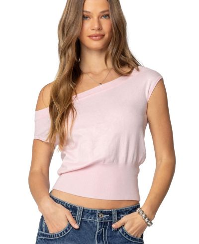 Edikted Women's Michaela Off Shoulder Knit Top