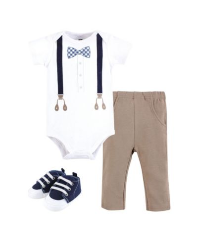 Blue gingham bow tie