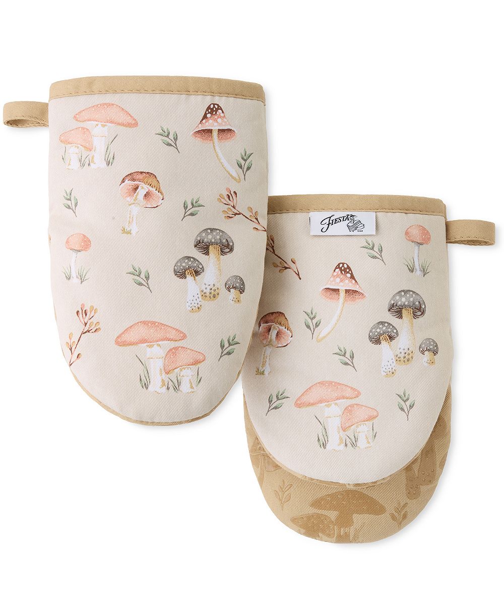 Набор прихвалок Fiesta Mushrooms Mini Cotton, 2 шт., 5.5" x 8"