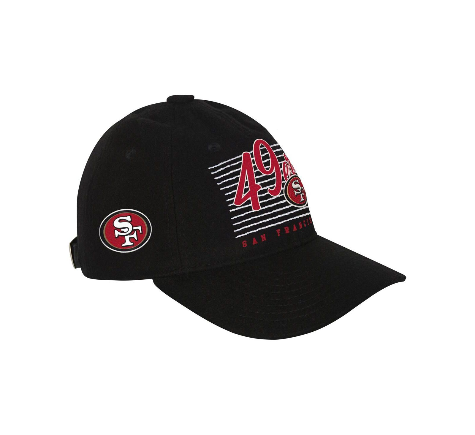 Кепка Outerstuff для мальчиков и девочек черная San Francisco 49ers Retro Wooly