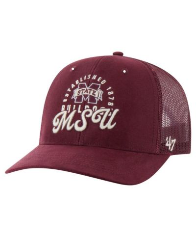 '47 Brand Мужская кепка trucker Mississippi State Bulldogs Maroon Pitstop