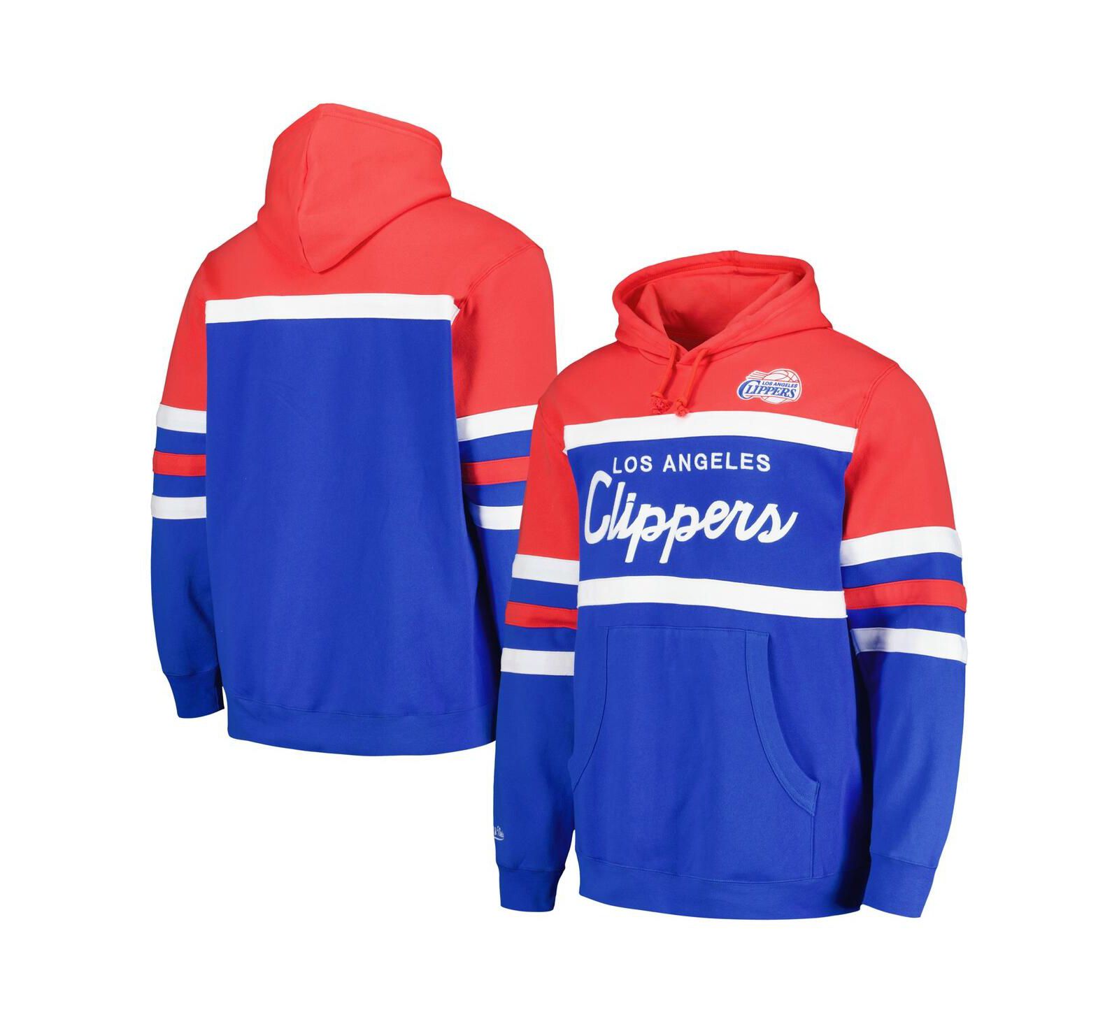 Мужское худи Mitchell & Ness LA Clippers Royal/Red