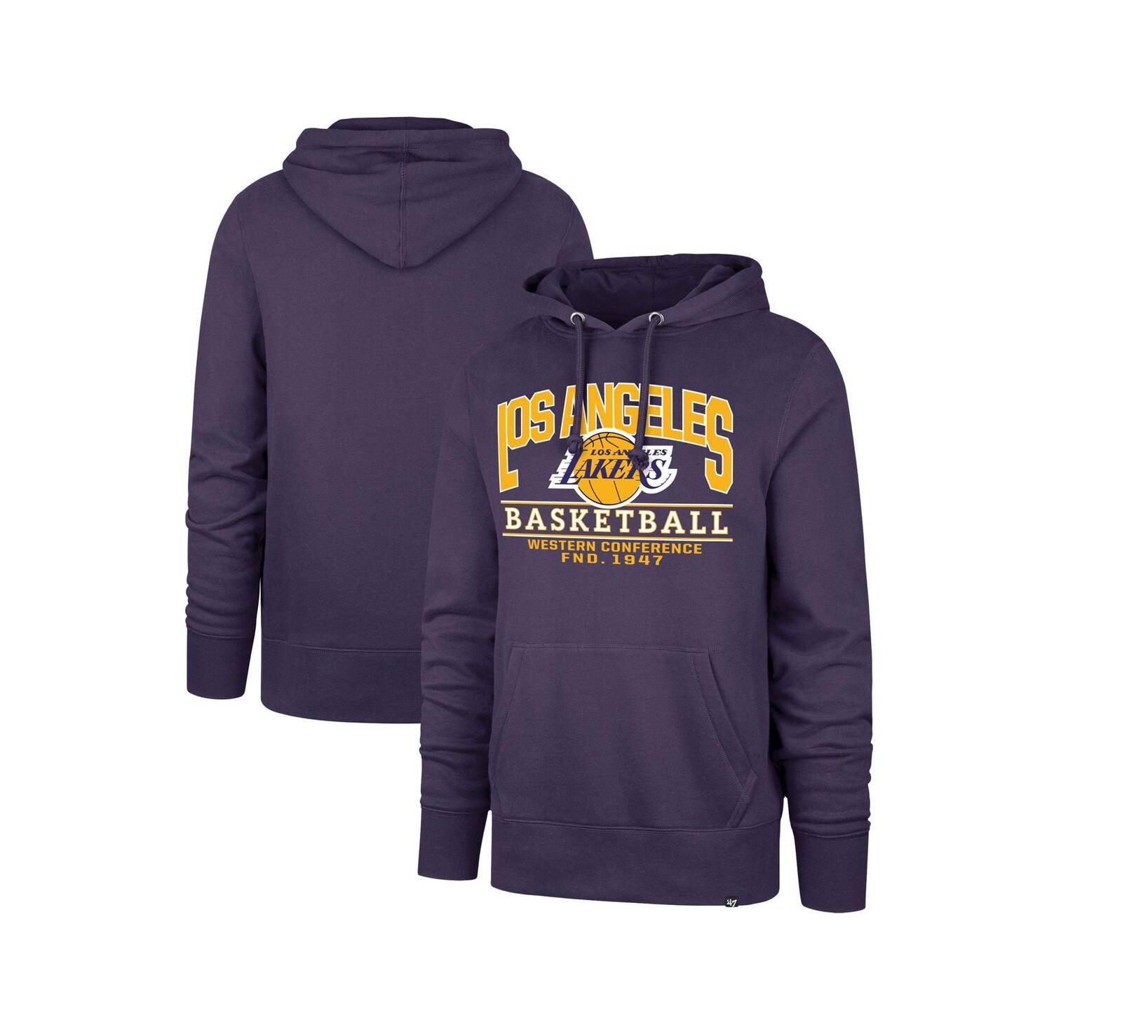 '47 Brand Мужской фиолетовый Los Angeles Lakers Big & Tall Good Call Pullover Hoodie