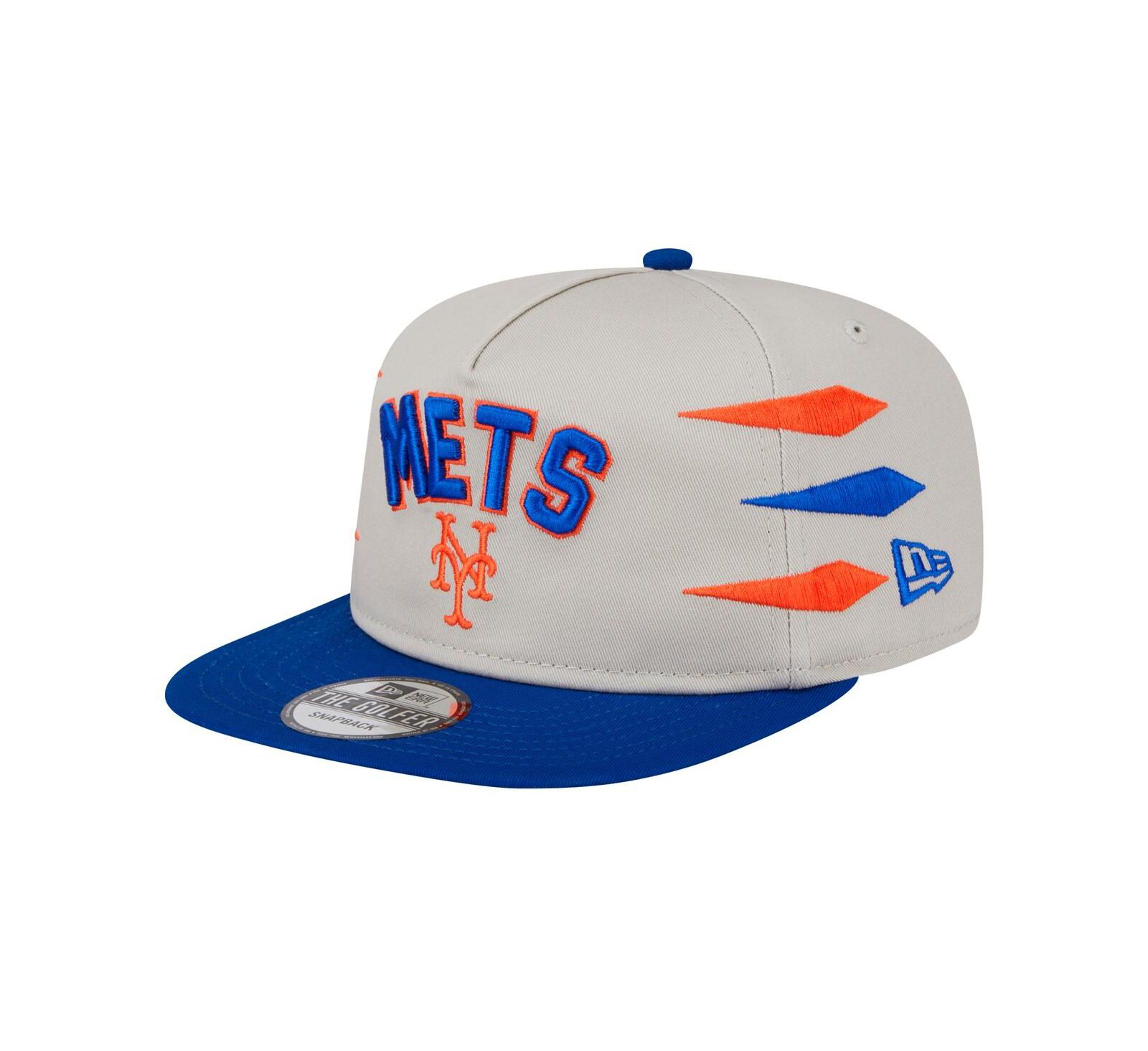 New Era Men's Cream New York Mets Iron Golfer Snapback Hat