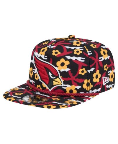 Мужская кепка New Era Black Arizona Cardinals Wakey Wakey Golfer Snapback Hat