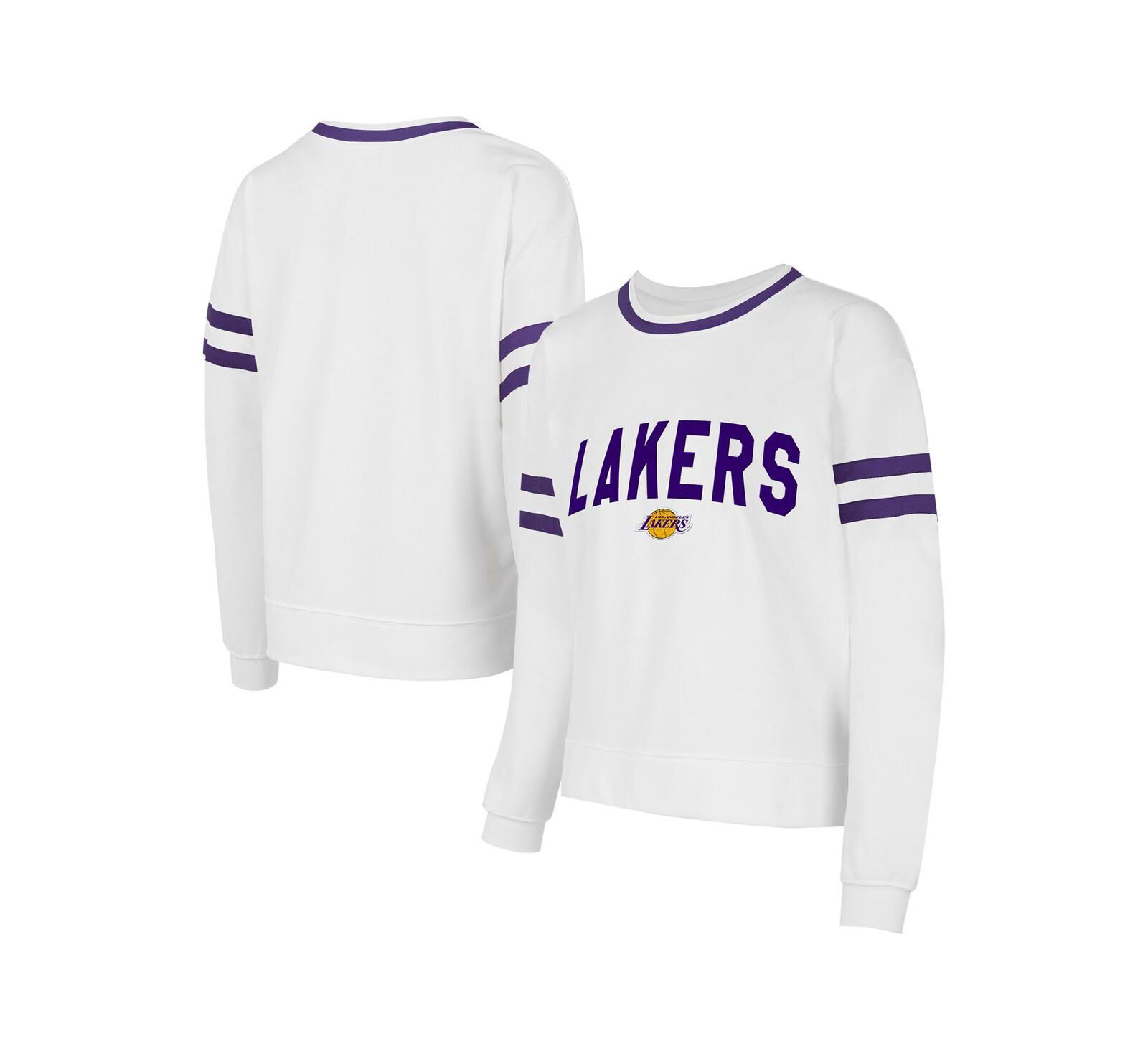 Concepts Sport Женский свитшот Los Angeles Lakers Borough белого цвета