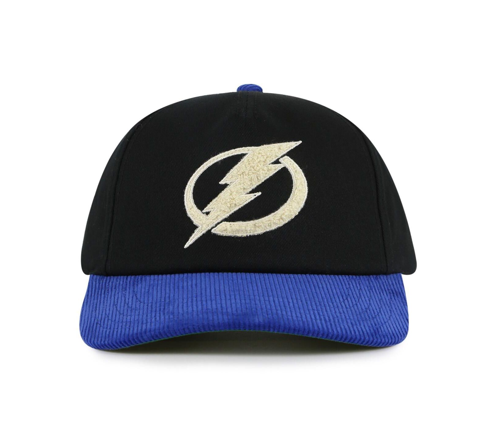 Мужская регулируемая кепка American Needle Black/Blue Tampa Bay Lightning Burnett