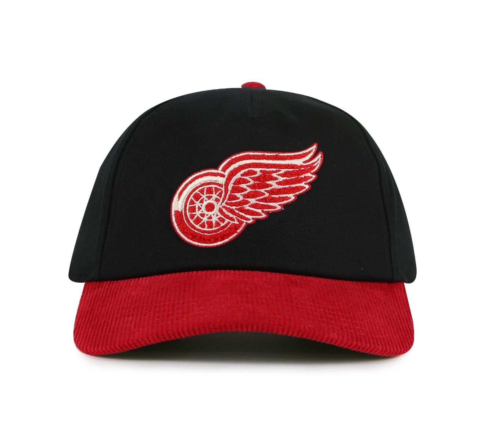 Мужская регулируемая кепка American Needle Black/Red Detroit Red Wings Burnett
