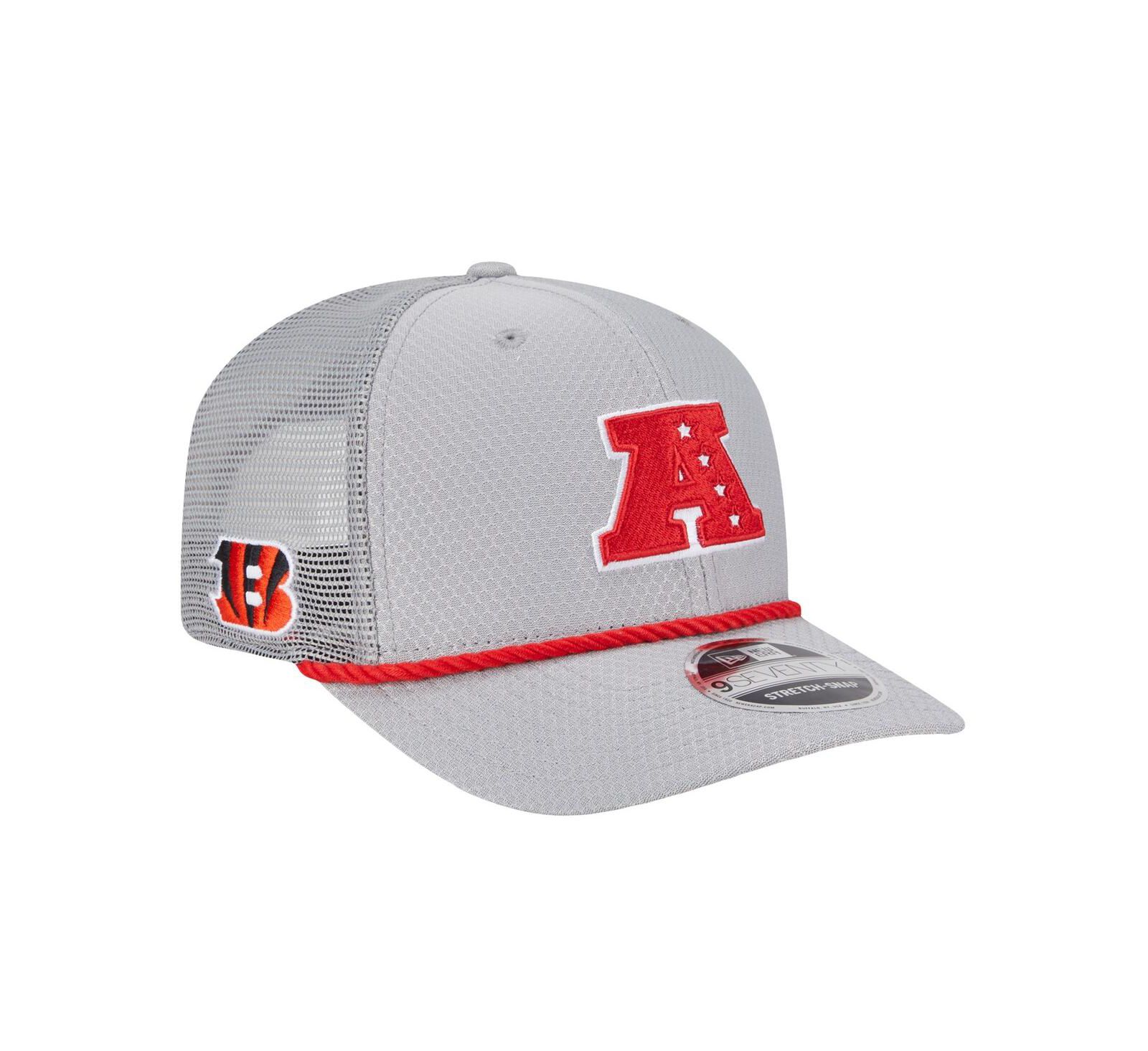 Кепка New Era Men's Gray Cincinnati Bengals 2025 Pro Bowl 9SEVENTY