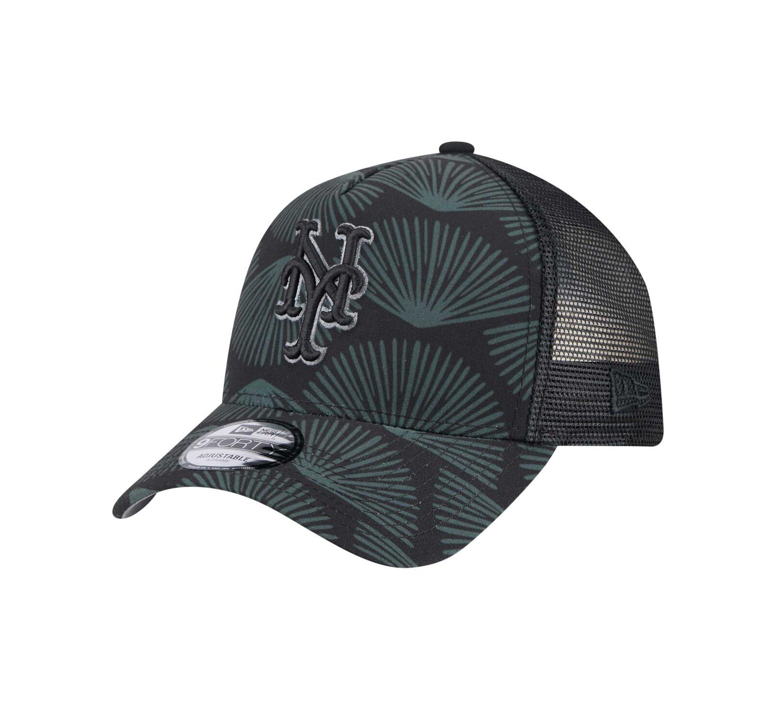 Мужская кепка New Era New York Mets 9FORTY A-Frame Trucker регулируемая черная