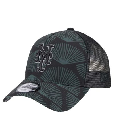 Мужская кепка New Era New York Mets 9FORTY A-Frame Trucker регулируемая черная