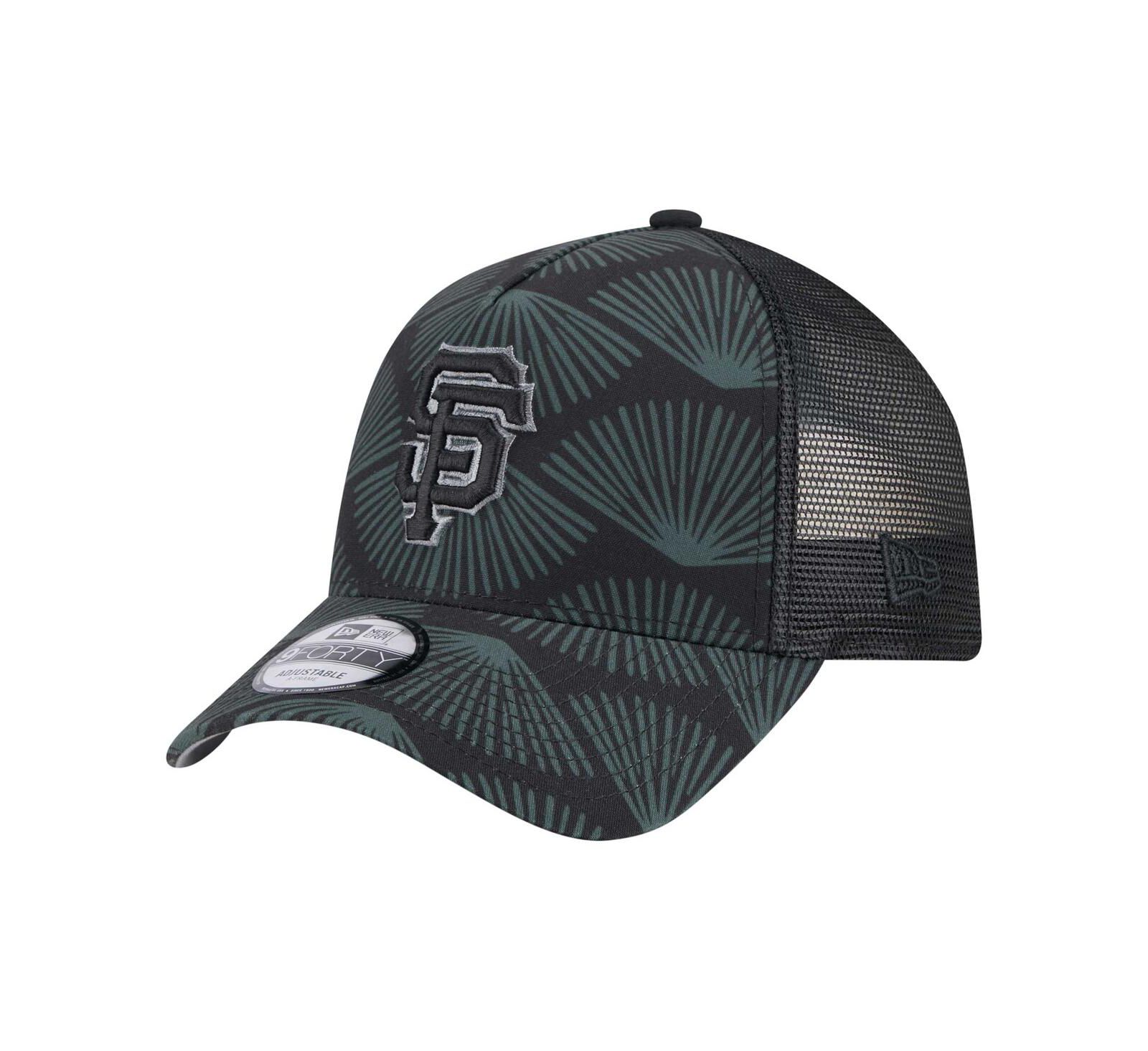 Мужская кепка New Era San Francisco Giants 9FORTY A-Frame Trucker регулируемая, черная