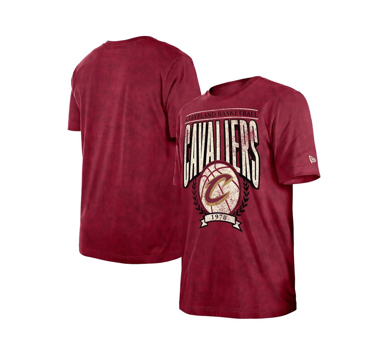 Мужская футболка New Era Cleveland Cavaliers Hardwood Classics Oversized Boxy Mineral Wash