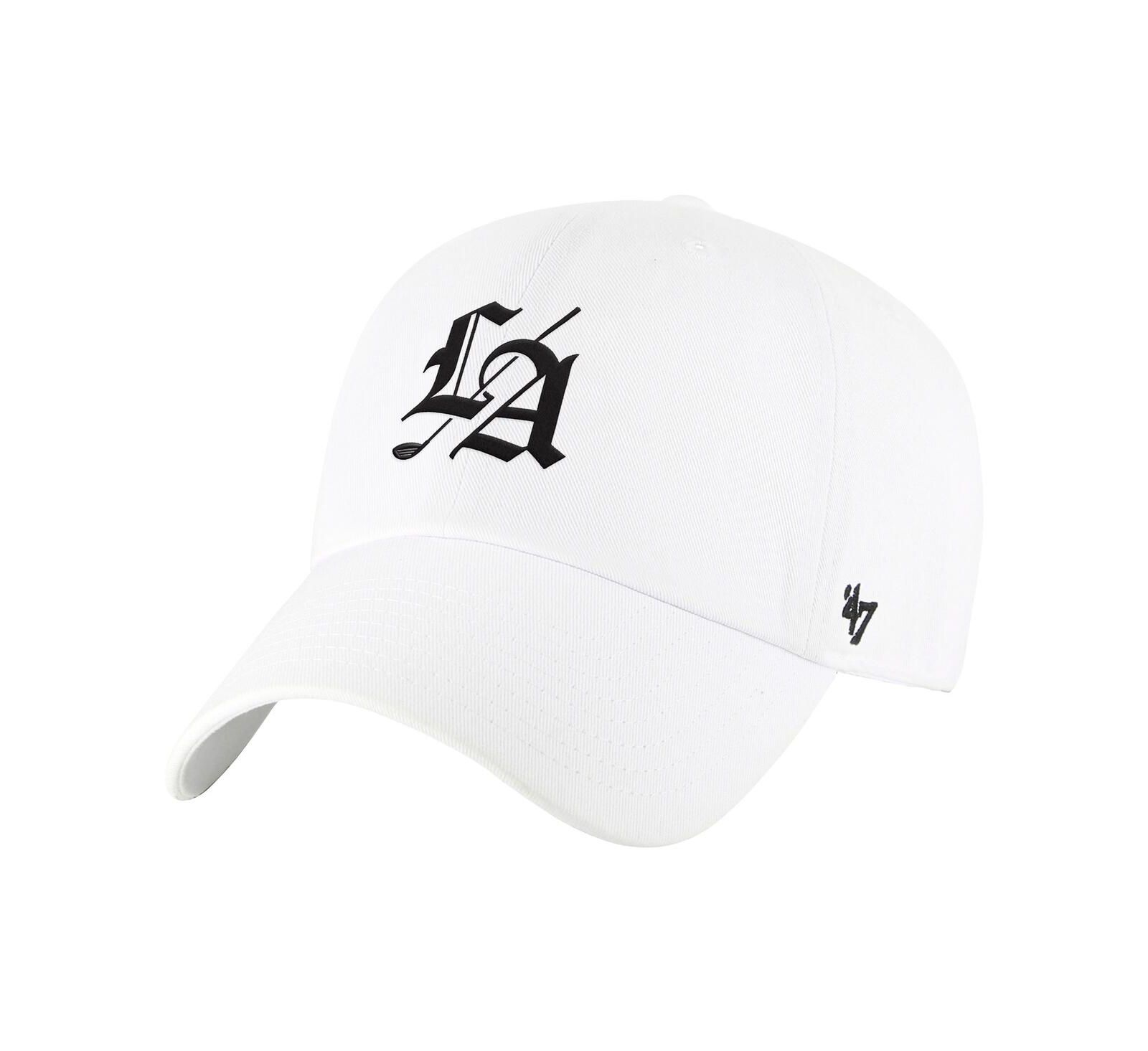 Мужская кепка '47 Brand White TGL Los Angeles Golf Club Clean Up Adjustable