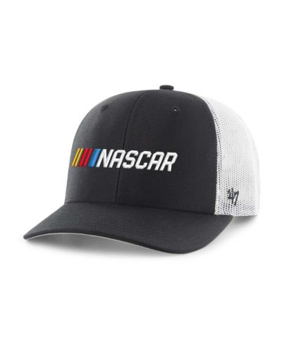 Мужская кепка '47 Brand Black NASCAR Trucker Adjustable