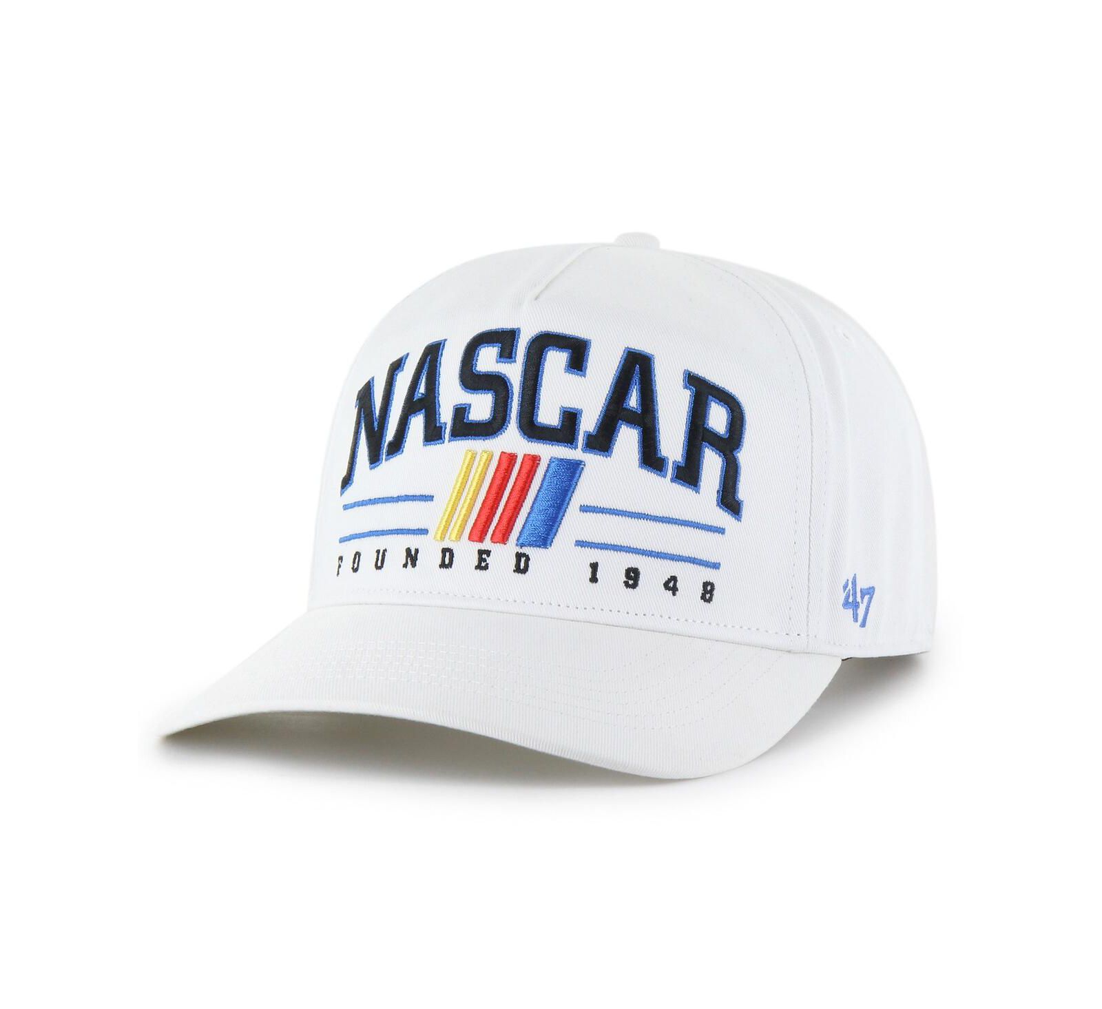 Мужская кепка '47 Brand White NASCAR Merchandise Roscoe Hitch Adjustable