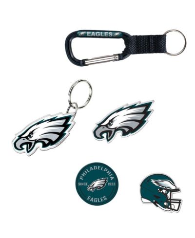 Wincraft Philadelphia Eagles Key Ring and Fridge Magnet, Set of 5