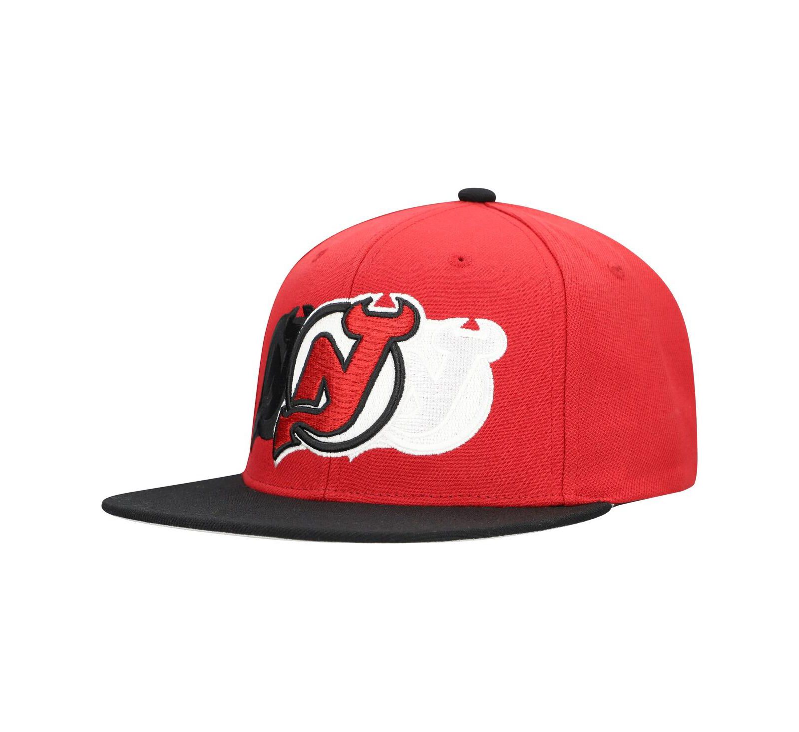 Мужская кепка Mitchell & Ness Red New Jersey Devils Soul Triple Up Snapback