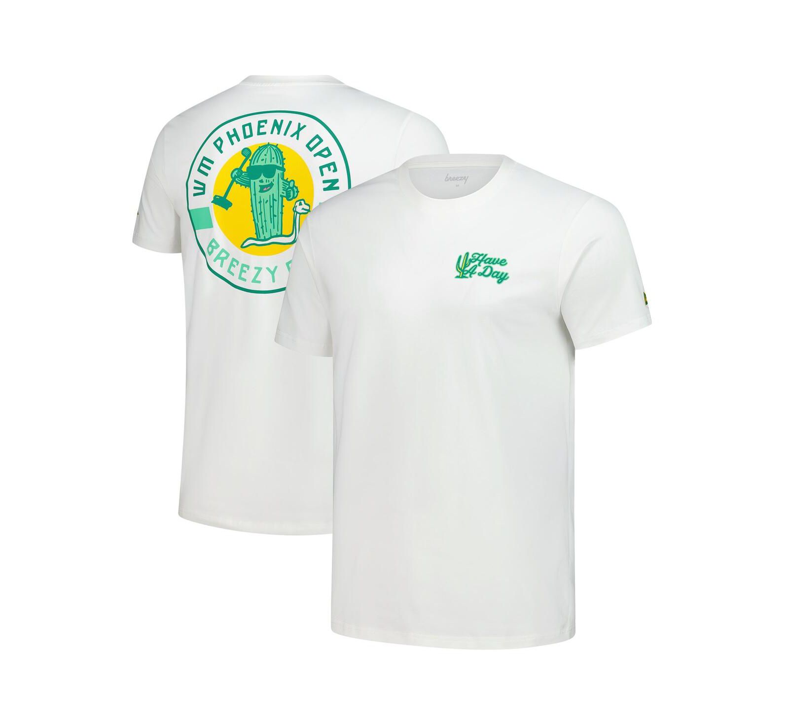 Breezy Golf Men's Cream WM Phoenix Open Cactus Crest T-Shirt