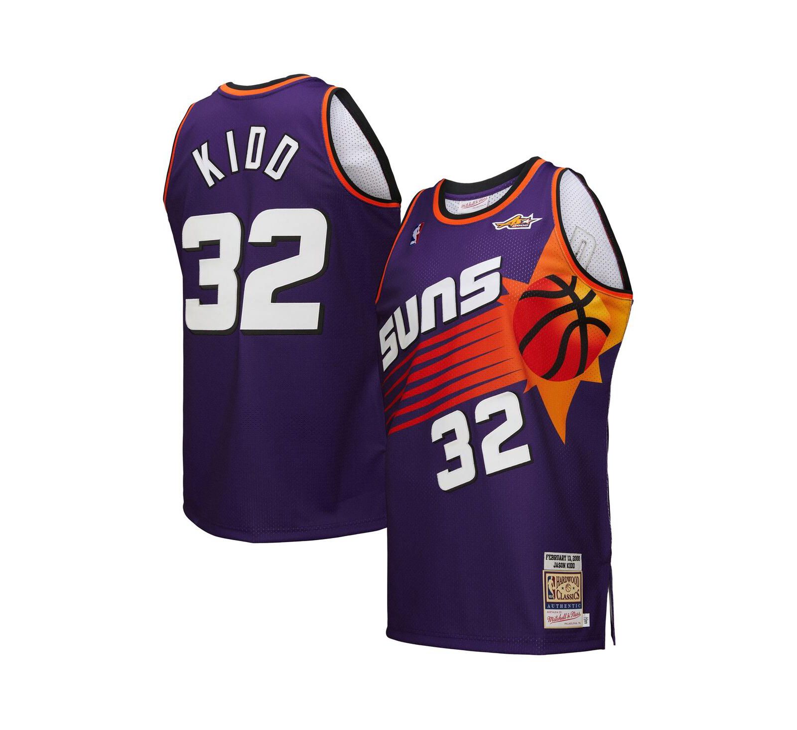 Mitchell & Ness Men's Jason Kidd Purple Phoenix Suns 2000 NBA All-Star Game Authentic Jersey