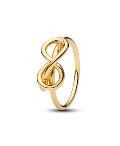 Pandora Infinity Knot 14K Gold-Plated Ring
