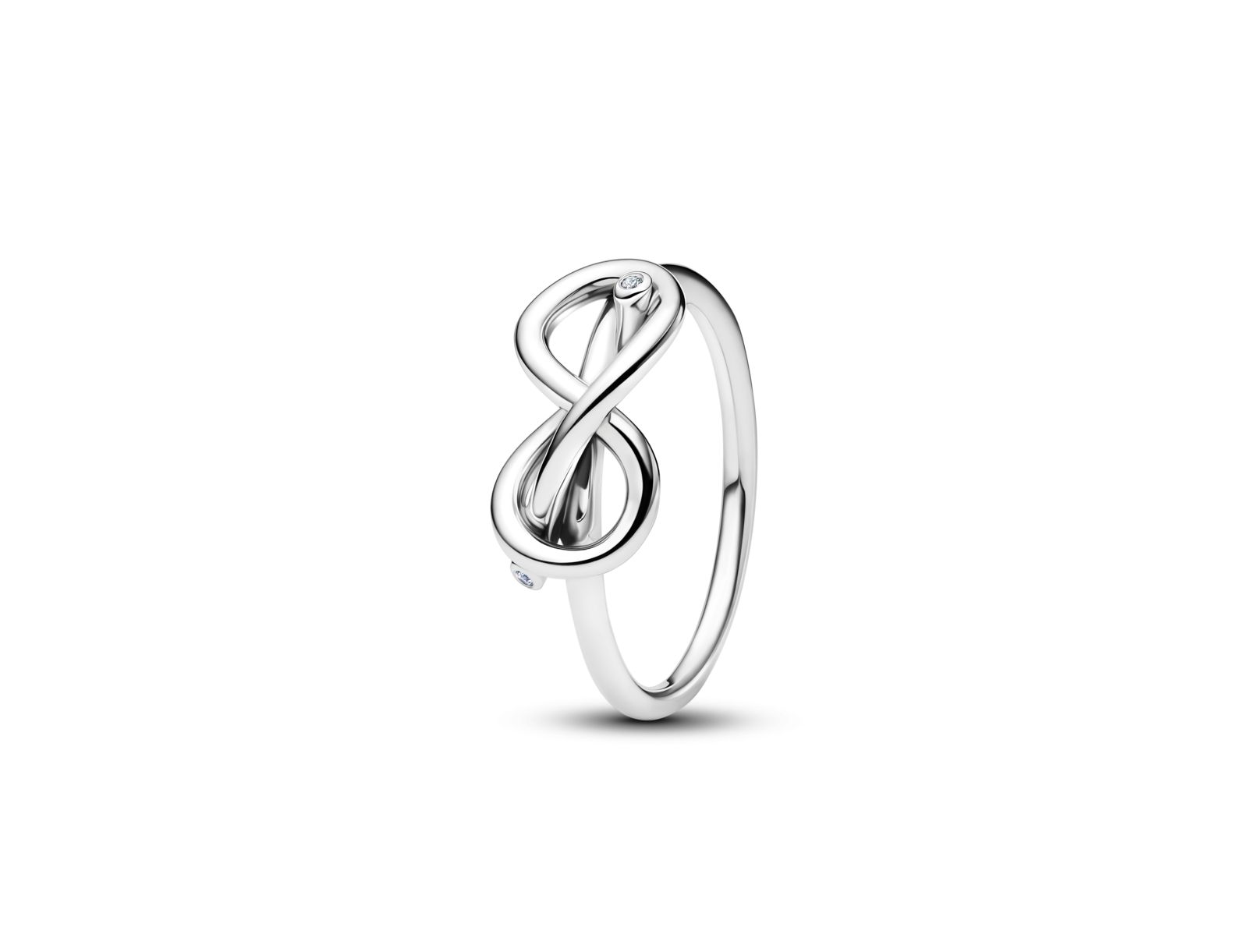 Pandora Кольцо Infinity Knot с золотым напылением 14K