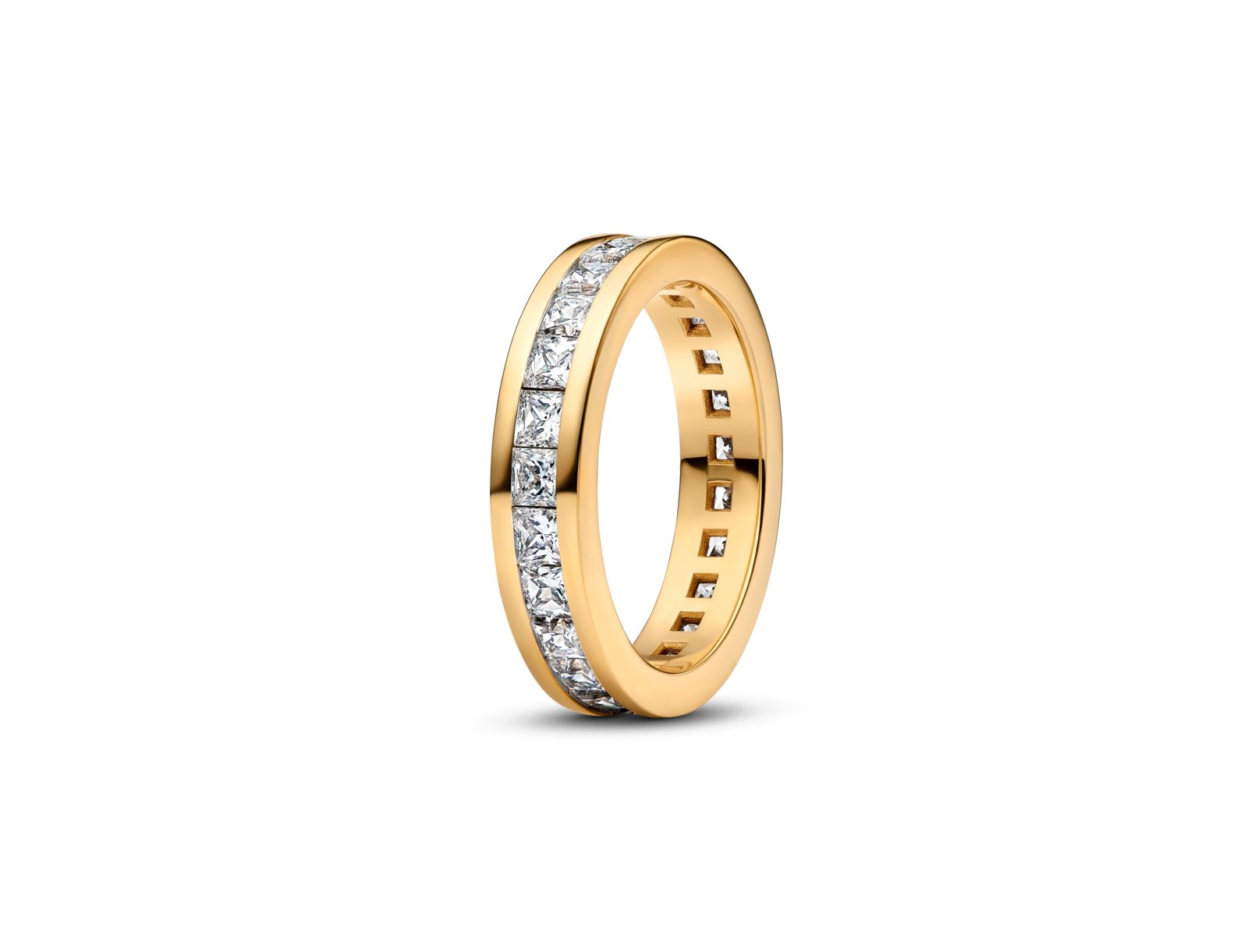 Pandora Eternity Channel 14K Gold-Plated Ring