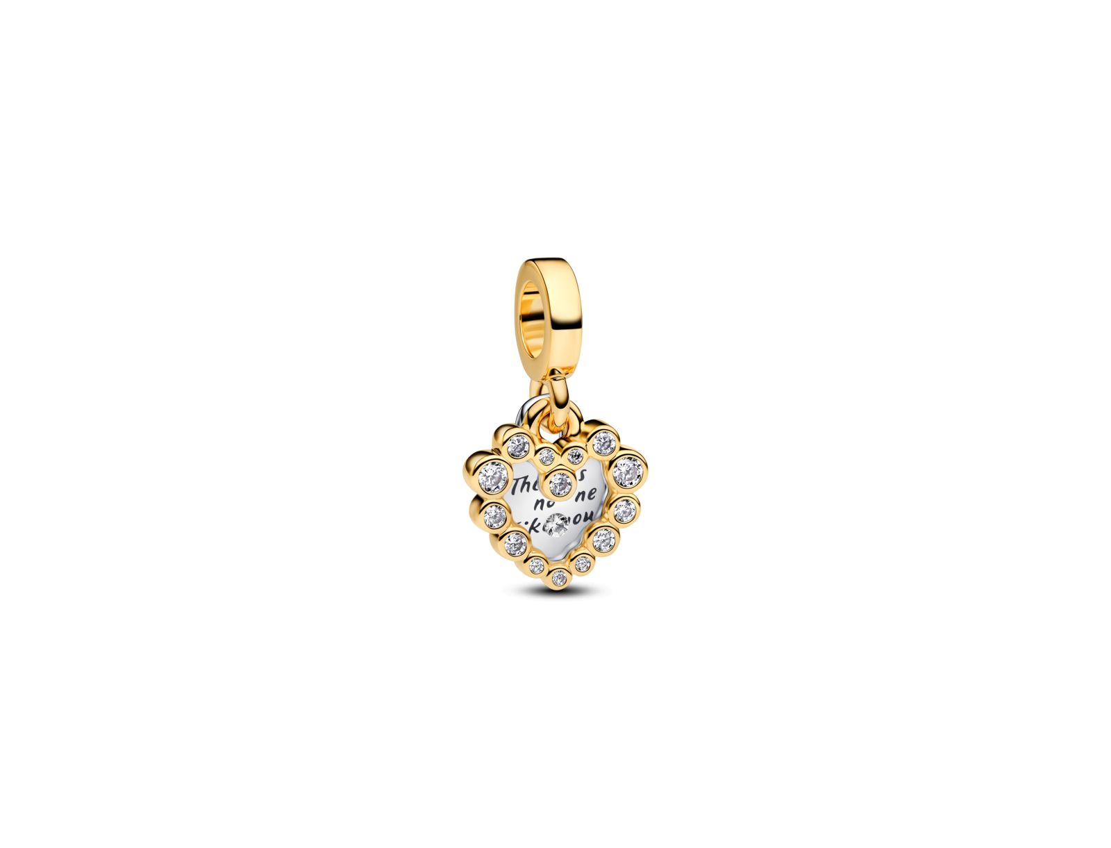 Pandora Sparkling Heart Double Dangle Charms