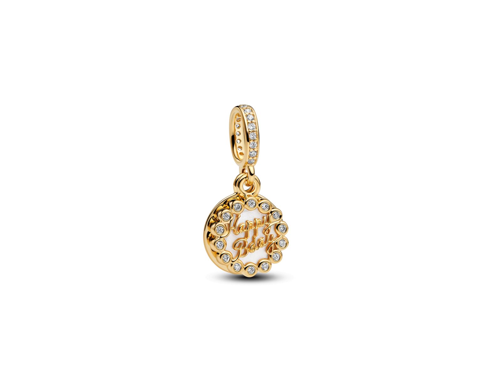 Подвески Pandora Happy Birthday Cake, 14K Gold-Plated