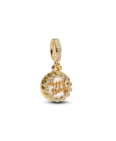 Подвески Pandora Happy Birthday Cake, 14K Gold-Plated