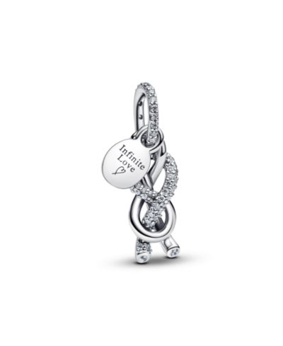 Подвески Pandora Pave Infinity Knot из стерлингового серебра