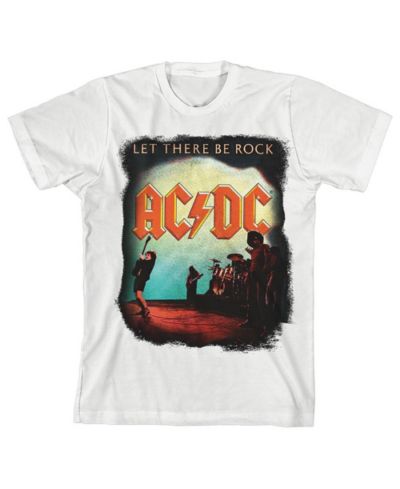 Детская футболка AC/DC Let There Be Rock ACDC White, Medium