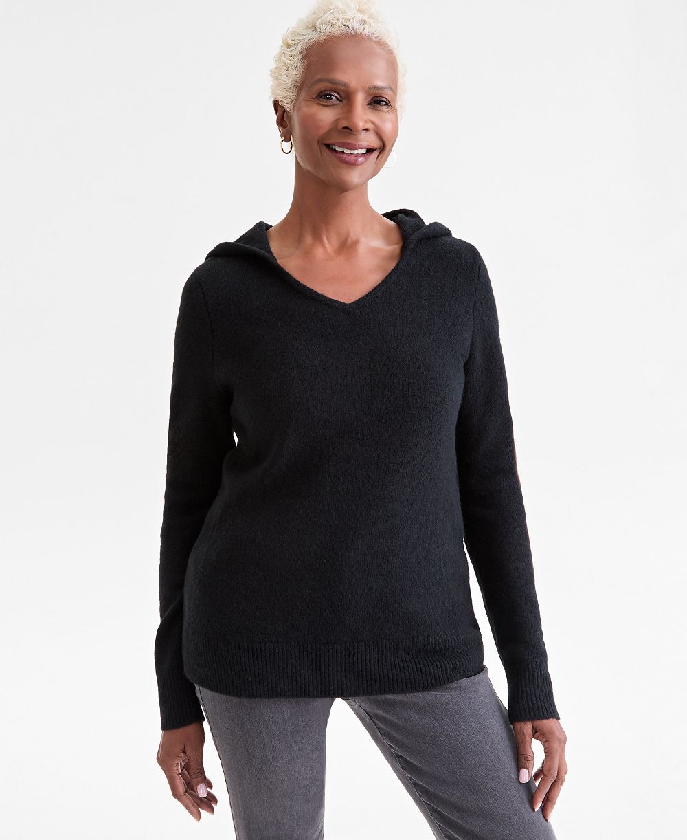 Женское худи Style & Co Women's LuxLounge Split-Neck