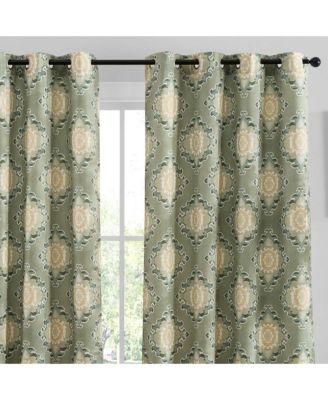 Шторы HLC.ME Liam Ogee Ikatt Damask с люверсами, комплект из 2 шт.