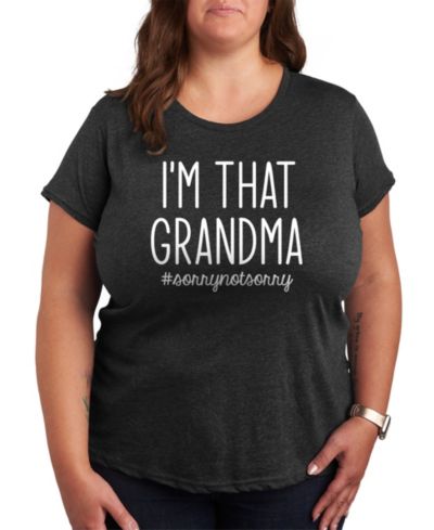 Hybrid Apparel Trendy Футболка с принтом Plus Size Crew Neck